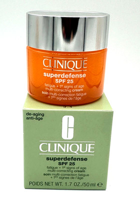 Clinique Superdefense SPF 25 Multi Correcting Cream ~ 1.7 oz / 50 ml ~