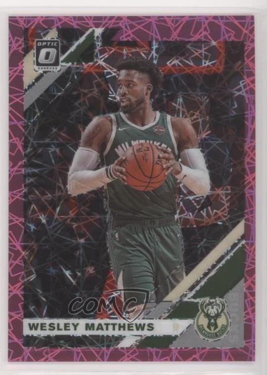2019-20 Panini Donruss Optic Pink Velocity Prizm 77/79 Wesley Matthews #61 0c6