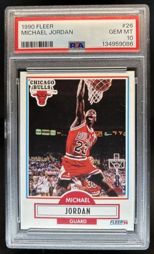 1990-91 Fleer Michael Jordan #26 Bulls PSA 10 GEM MINT