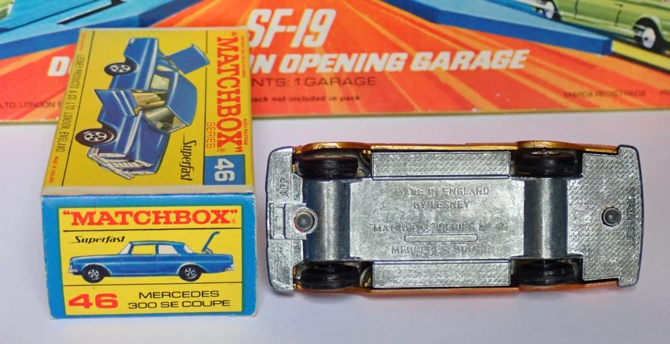 Matchbox Superfast 46a Mercedes-Benz 300SE Coupe Very Near Mint in Near Mint Box - Image 4 of 4