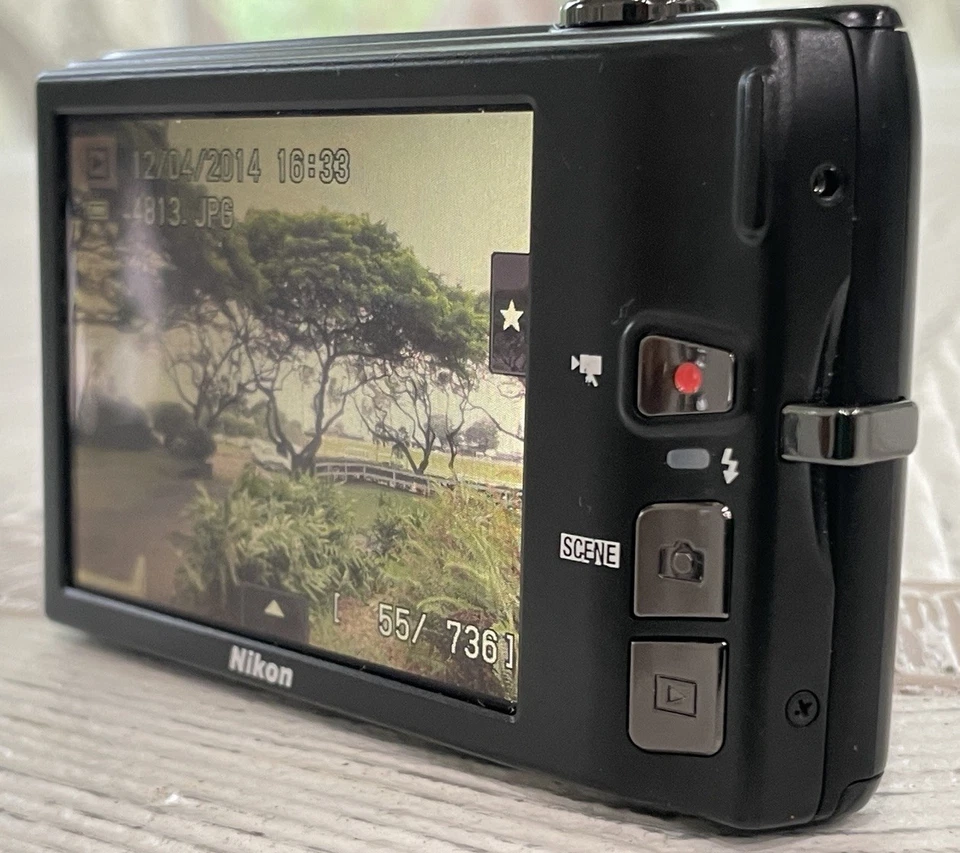 Nikon COOLPIX S4100 14.0MP Digital Camera Black Exclnt w/Battery & 2gb SD & Case - Image 3 of 4