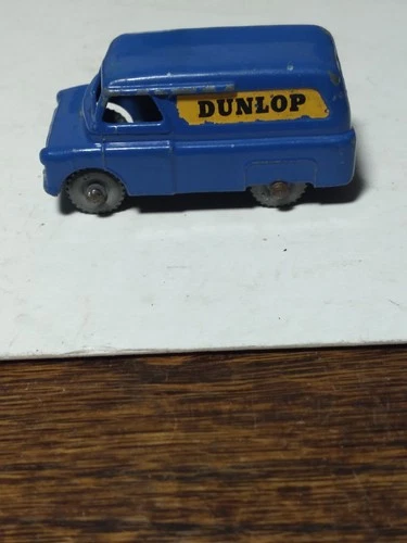 1956 Moko Lesney Matchbox #25 Dunlop Van Gray Metal Wheels