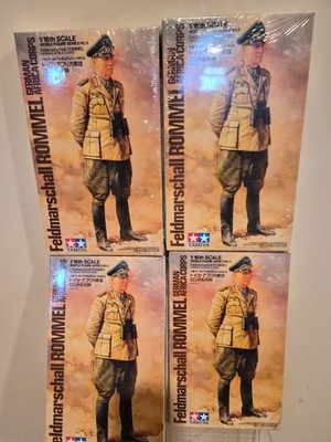TAMIYA 1/16TH SCALE ERWIN ROMMEL ''THE DESERT FOX'' NEW IN BOX !!!   (LOT OF 4)