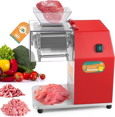 Newhai 850W Meat Cutter Machine, Commercial Meat Cutting Machine 10mm Heavy Duty