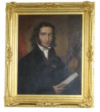 PAGANINI, Nicolò. (1782–1840): Oil Painting ca. 1835