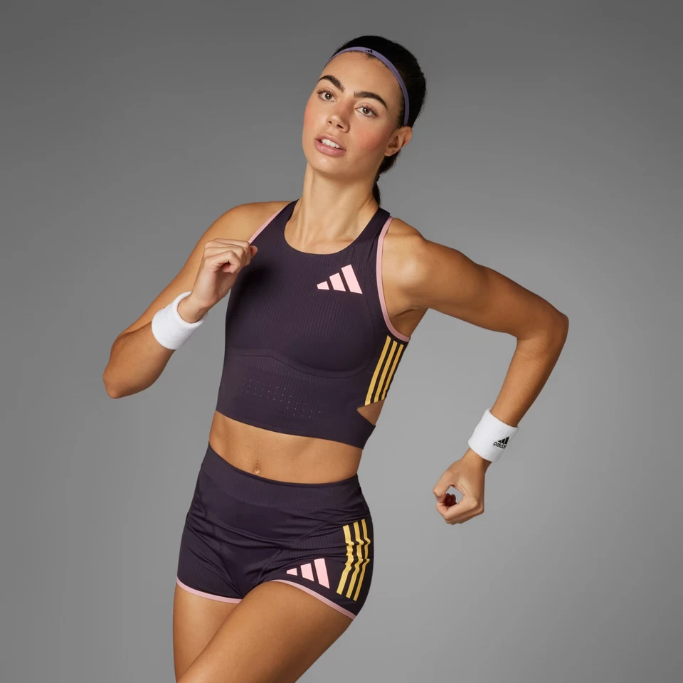 Sujetador deportivo Adidas Adizero para mujer 2024 Elite Team Promo para correr IN1185 Foto 2 de 4