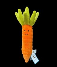 Jellycat Vivacious Vegetable Carrot Plush Stuffed Animal Toy Amusable New W/Tag