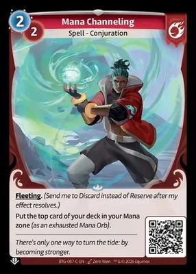 Altered Beyond The Gates Card #057-C Mana Channeling - UNSCANNED