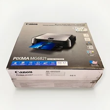 Canon PIXMA MG6821 Wireless All-In-One Inkjet Printer Black/Silver w/ Box Ink