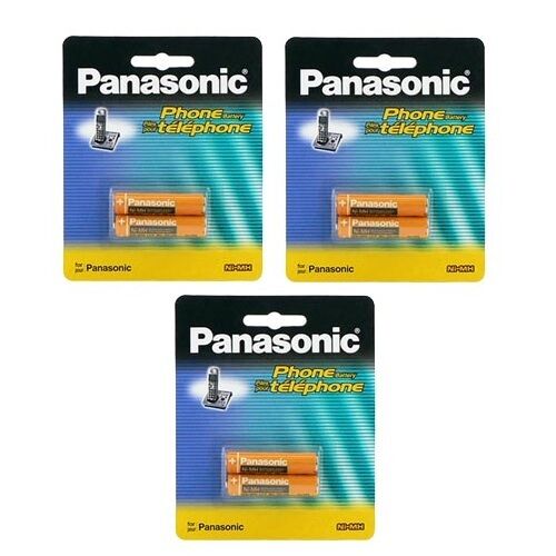 3 Packs of OEM Panasonic HHR-4DPA/2B Ni-MH Rechargeable Cordless Phone Battery - Picture 1 of 1