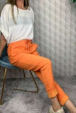 Womens Lagenlook Italian Magic Pants Ladies Casual Stretch Jogger Style Trousers