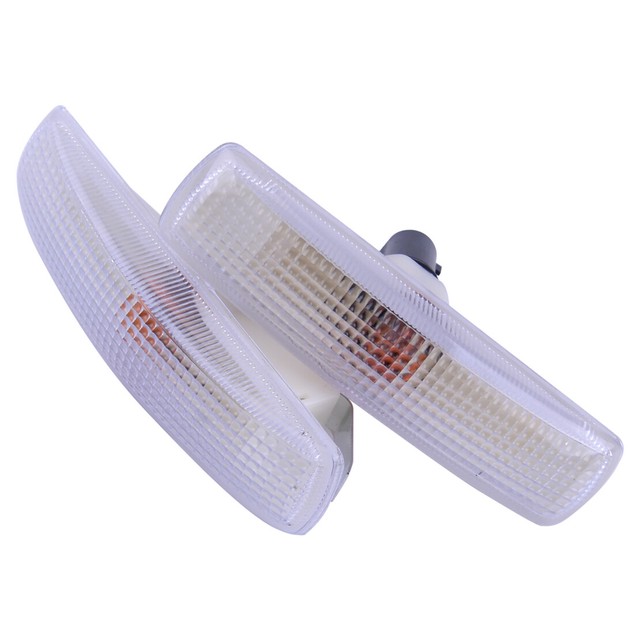 2x Side Marker Repeater Light Clear Signal Fit for Land Rover Range