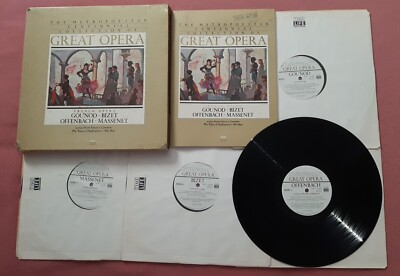 Great Opera French Opera 4 LP box set Gounod Bizet Offenbach Massenet Time Life