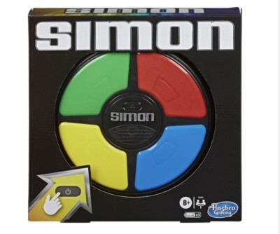 SIMON CLASSIC GAME ELECTRONIC MEMORY GAME HASBRO SIMON SAGT BRANDNEU 8+