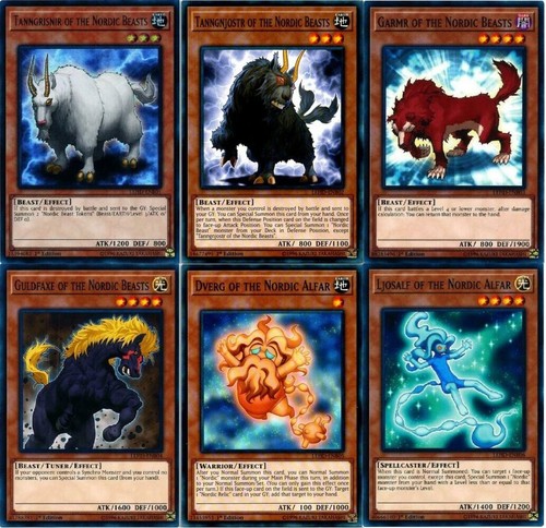 Yu-gi-oh! Tanngrisnir of the Nordic Beasts Tanngnjostr Garmr LEHD NM 1st Ed 1 UR - 第 1/1 張圖片