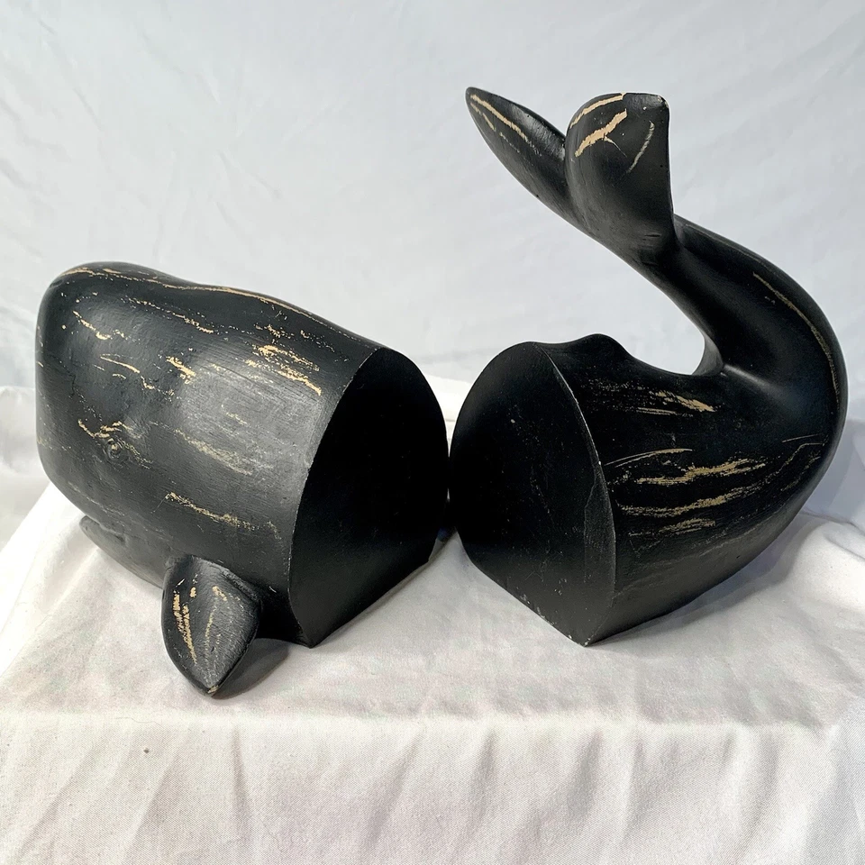 Whale Bookends ~ Heavy Resin Nautical - Image 2 of 4