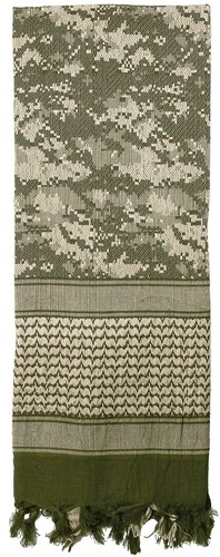 Sciarpa tattica Shemagh 42" tipo militare viso e collo sciarpe sole e sabbia deserto - Foto 2 di 32