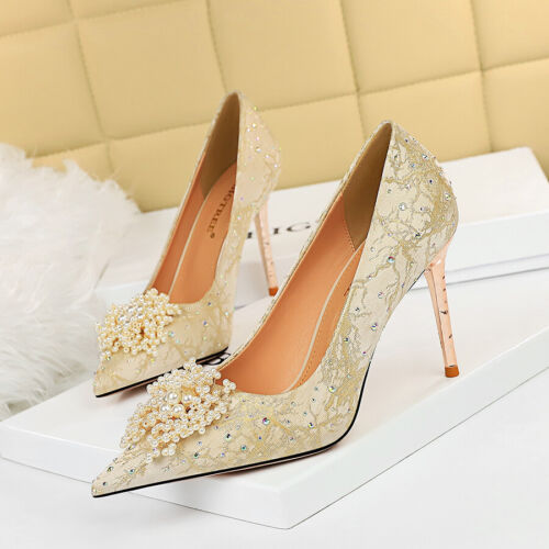 High Heels Stilettos Pumps Shoes for Women Evening Party Wedding Size 4-10.5 New - Picture 17 of 20