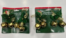 2 Sets Of Golden Decorative Bells upc 639277249135