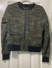 Sanctuary Designed In Los Angeles Camo Bomber Jacket Size Small Womens Coat