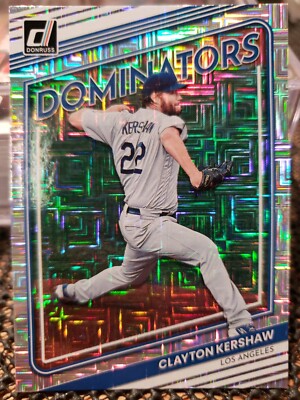 2022 Panini Donruss Clayton Kershaw Dominators Vector Parallel Los Angeles #D-1