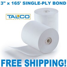 (50) STAR SP700 3" x 165' BOND (NON-THERMAL) POS PAPER ROLLS ~FREE SHIPPING~