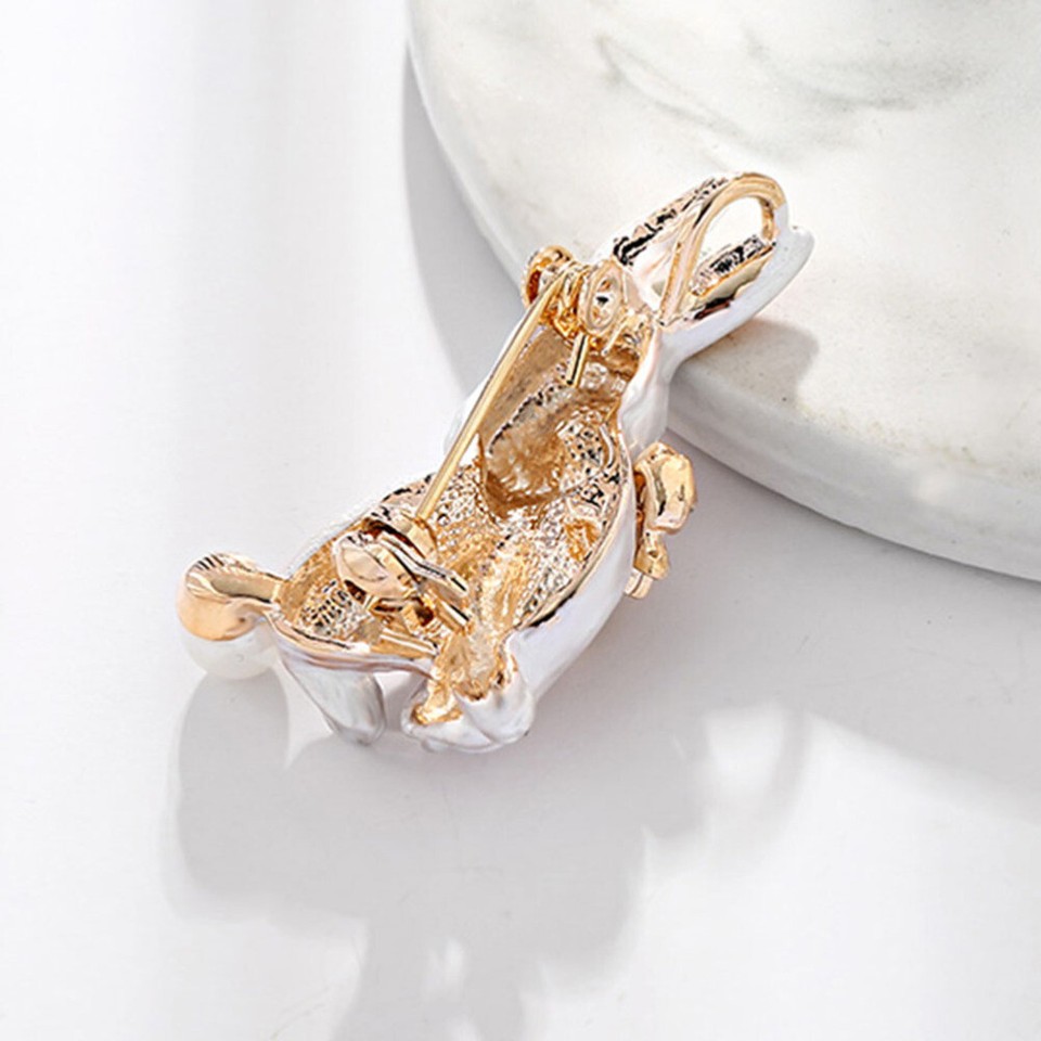 2 Pieces Brooches for Women Fashion Rabbit Wedding Special Decoration