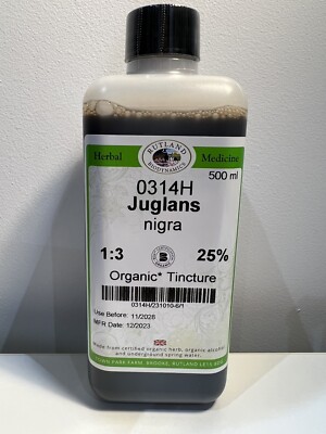 Bio Schwarzwalnussrümpfe Juglans Nigra 500ml Kräutertinktur BESTPREIS!
