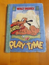 Walt Disney. Pluto's Playtime. Picture Story Book. Illustrated. c1950's.