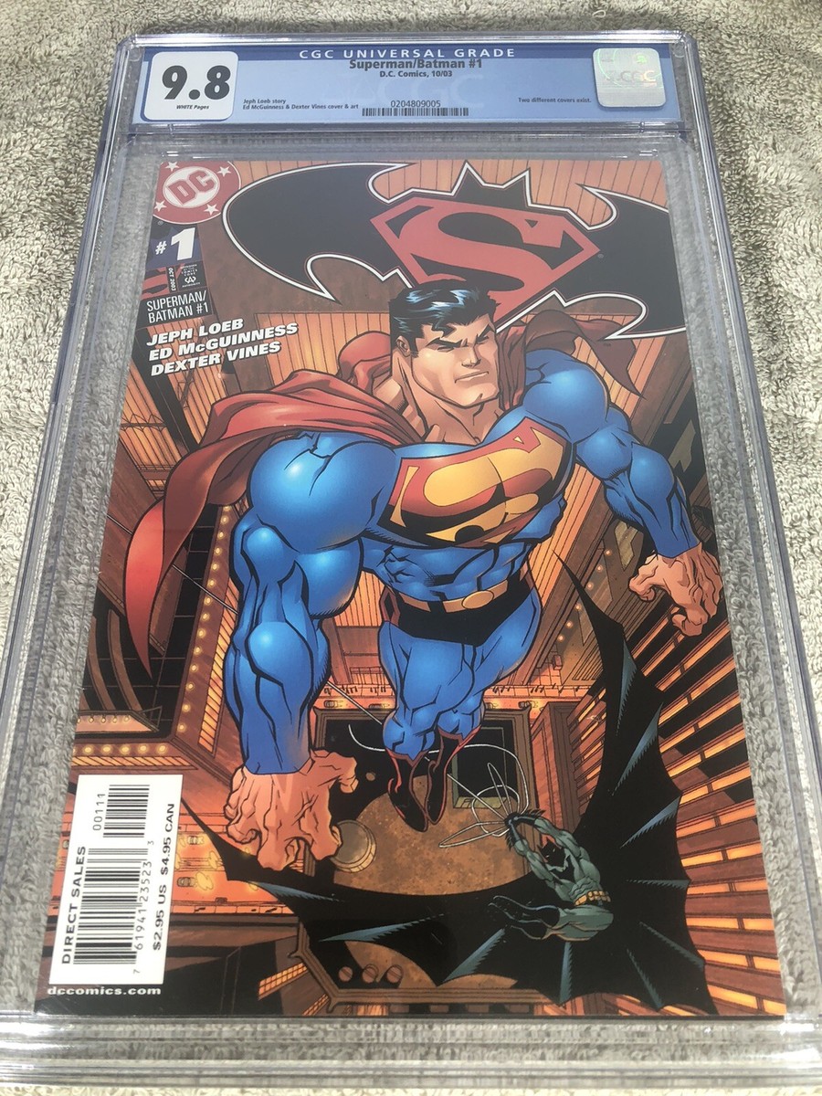 Superman Batman 1 CGC 9.8 Superman McGuinness Cover 1st Print 10