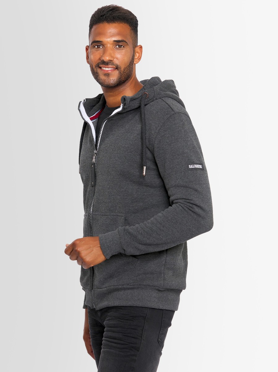 Alessandro Salvarini Herren Sweatjacke O292 Bordeaux - Golden Brands