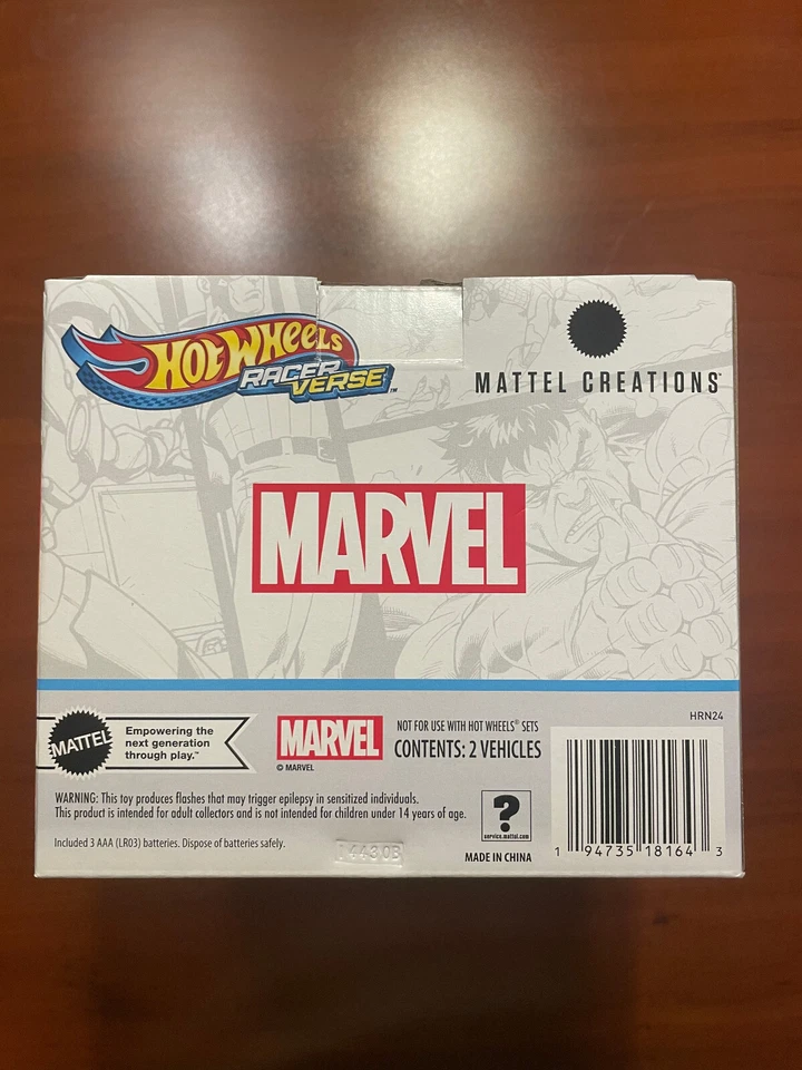 2023 SDCC Hot Wheels RacerVerse Marvel упаковка 2 шт. ЖЕЛЕЗНЫЙ ЧЕЛОВЕК И ТАНОС - Изображение 2 из 4