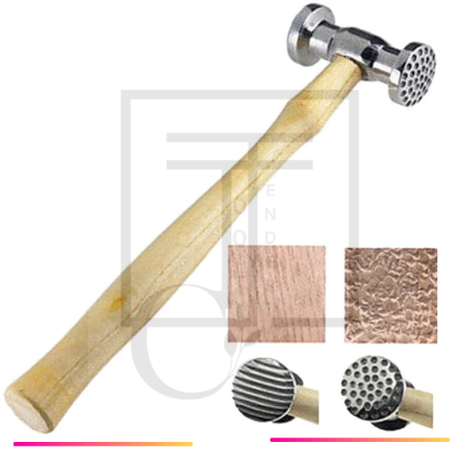 Texturing Hammer Dimples & Narrow Stripe Design Jewelry Metal Texture Finish - Picture 1 of 5