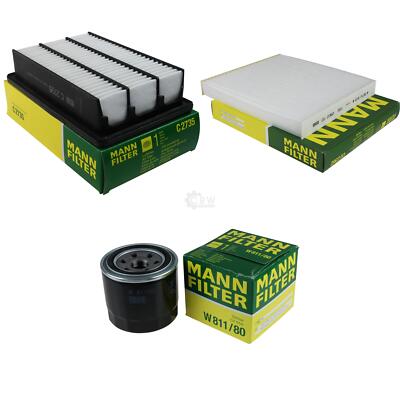 MANN-FILTER PAKET Luftfilter Innenraumfilter Ölfilter für Hyundai Santa Fé I SM