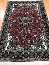 3'5" x 5'2" New Turkish Oriental Rug - 400 KPSI - Wool & Silk - Hand Made