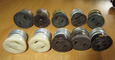 Screw In Plug Light Socket Outlet Vintage Lot of 10 Bryant GE CH Deal ...