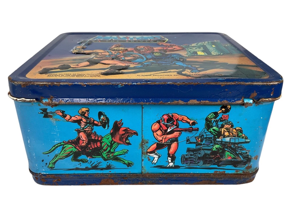VTG 1983 MASTERS OF THE UNIVERSE Lunch Box -Thermos INCLUDED ♤ | eBay