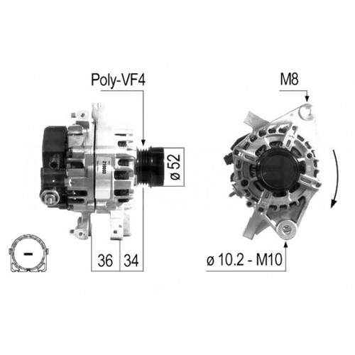 Lichtmaschine Für Toyota Yaris 1.3 (2011-2017) – 85A, 12V, Inkl. Riemenscheibe – NEU Von Alternator Co.