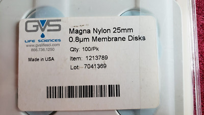 GVS LIFE SCIENCES MAGNA NYLON MEMBRANE 1213789 100 COUNT