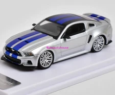 DCM 1:64 Silver 2014 Mustang GT Muscle Sports Model Diecast Metal Car