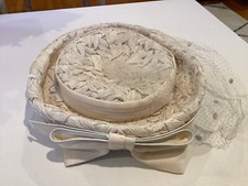 Vintage 1950s Woman Straw Hat Union Made. 8 In X 8 In.