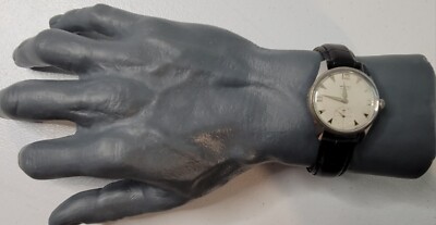 Vintage Wyler Incaflex 32mm Shark Thooth Markers Manual Wind Men's