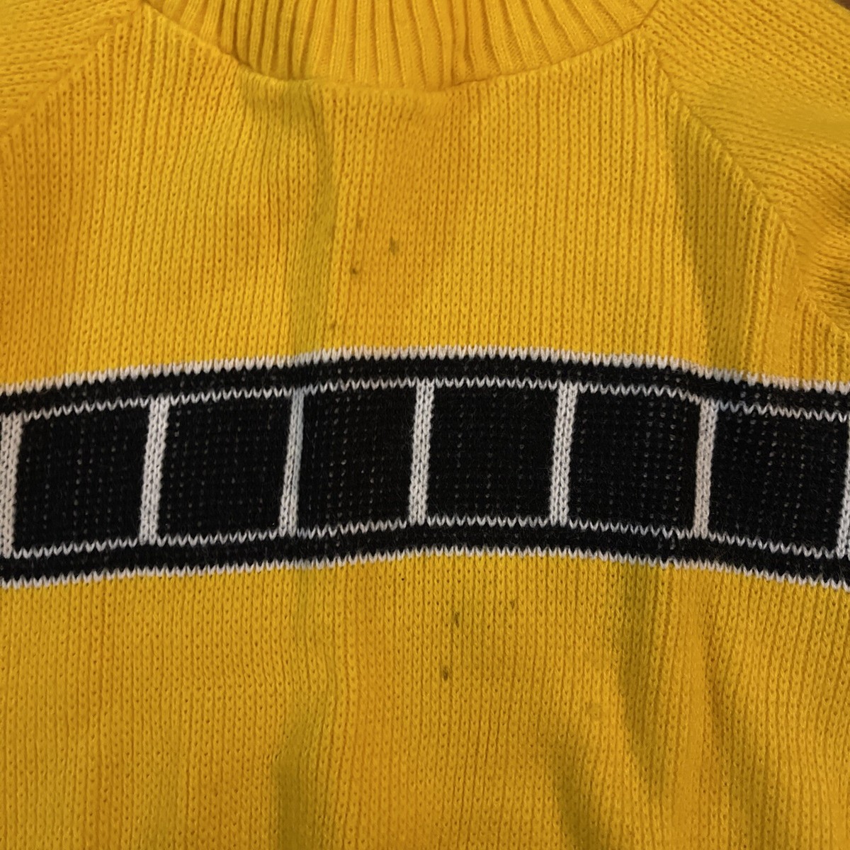 トップス 90s yfm ow Jumper Vtg 70s YAMAHA Knit Molly Crew Neck Motocross Sweater size