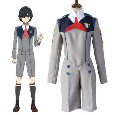 DARLING in the FRANXX Code 016 Hiro Outfit School Uniform Cosplay Party sale