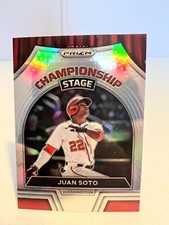2022 Panini Prizm - Championship Stage Silver Prizm #CS-7 Juan Soto
