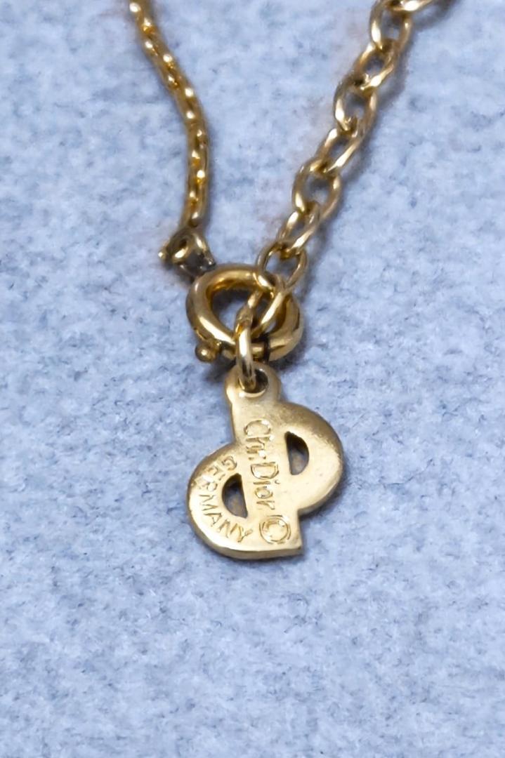 Dior Christian Dior Gold Color Necklace 37786 | eBay