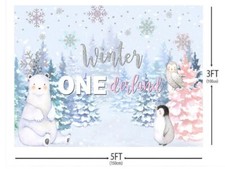 Girls First Birthday Decor: Winter One-Derland