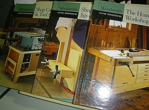 LOT OF 3 WOODSMITH CUSTOM WOODWORKING BOOKS Home Workshop 