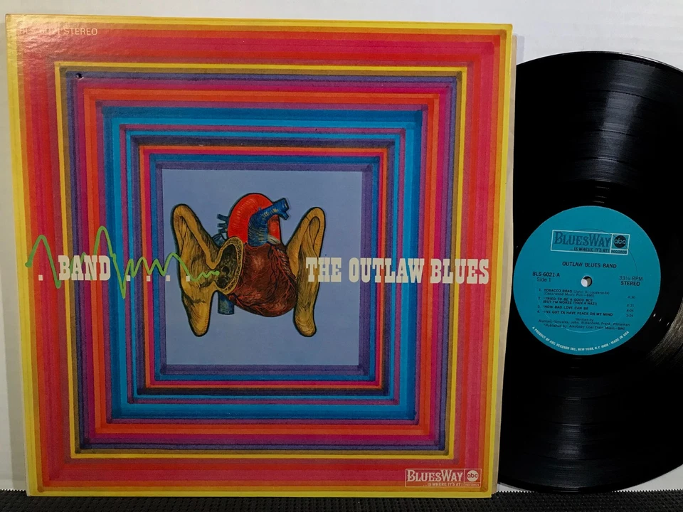 THE OUTLAW BLUES BAND LP BLUESWAY BLS 6012 STEREO 1969 Psych Blues Fusion - Image 2 of 2