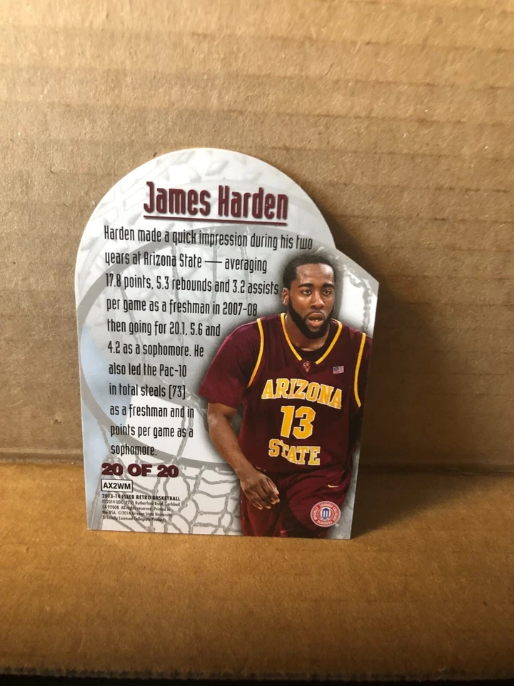 2013-14 Fleer Retro '95-96 Metal Universe Maximum Metal #20 James Harden Foto 2 de 2
